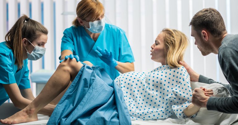 Note to professionals - woman giving birth - Gillespie Approach–Craniosacral Fascial Therapy