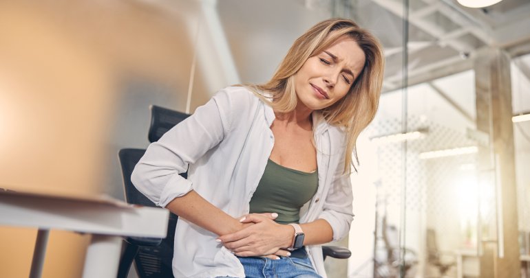 Bladder prolapse - woman experiencing pain - Gillespie Approach–Craniosacral Fascial Therapy