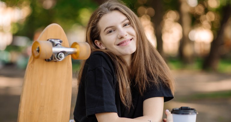 Emotional trauma - teen girl with skateboard - Gillespie Approach–Craniosacral Fascial Therapy