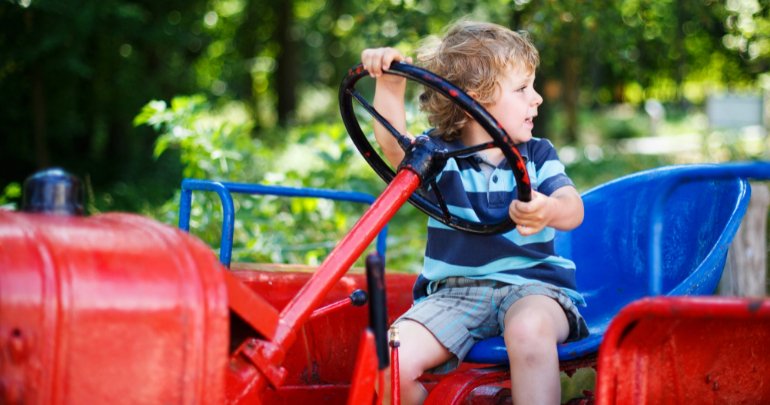 Ulcerative colitis - boy on tractor - Gillespie Approach–Craniosacral Fascial Therapy