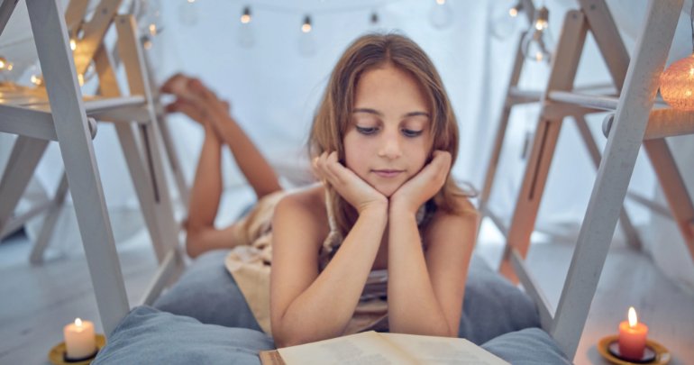 Connecting dots revisited - female child reading - Gillespie Approach–Craniosacral Fascial Therapy