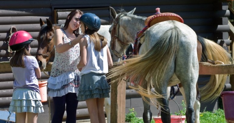 Building the onion of pain - girl with horse - Gillespie Approach–Craniosacral Fascial Therapy
