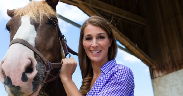 Horse accidents - woman with horse - Gillespie Approach–Craniosacral Fascial Therapy